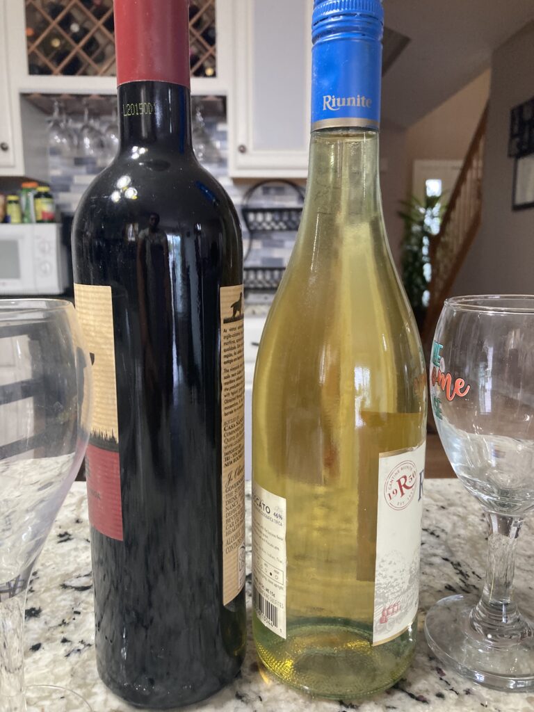 Red wine vs white wine
