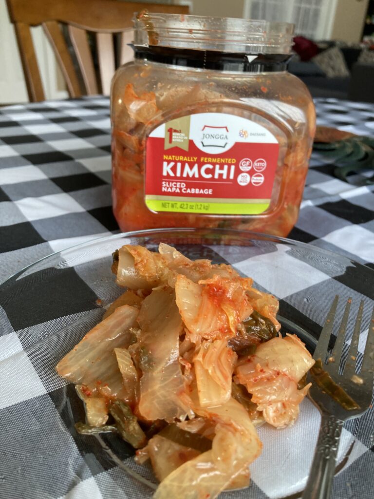 Kimchi on a plate 