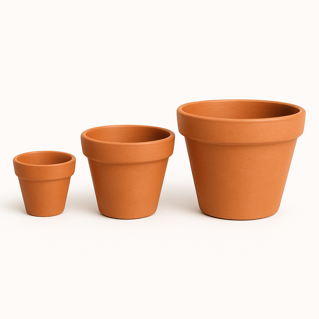 Plant pot from small to large size up